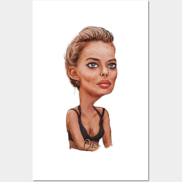 Margot Robbie Wall Art by Henry Drae